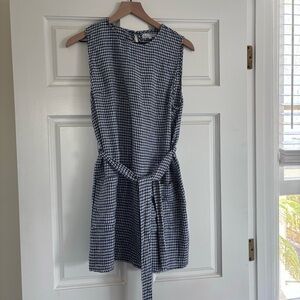 Reformation blue gingham dress